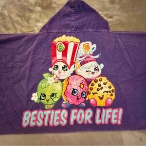 Shopkins Purple Hooded Towel